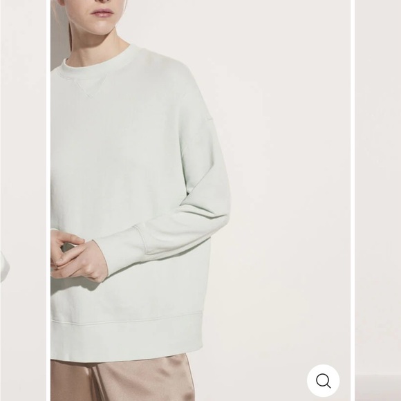 SOLD— Vince | Drop Shoulder Pullover in Sea Foam | XS - Picture 2 of 8